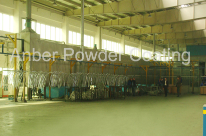 Chair feet powder painting line